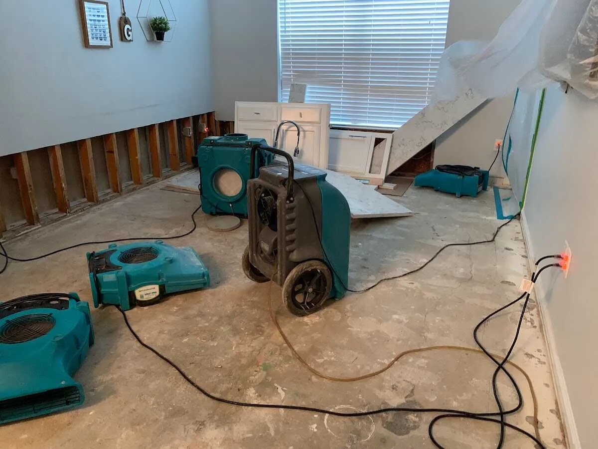 Dehumidifier in flood-cut room for Water Extraction & Removal in Ramapo